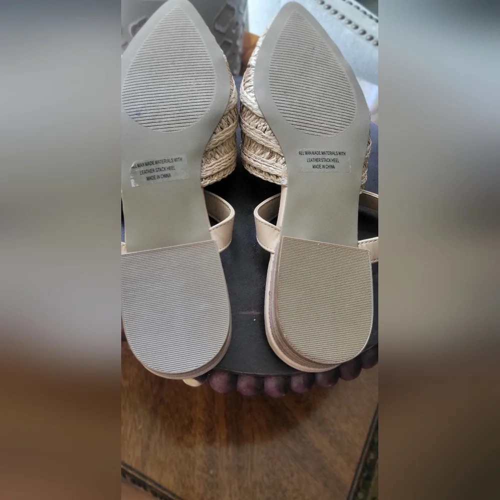 Dolce Vita Tan Espadrille Shoes with Woven Design - Picture 9 of 9